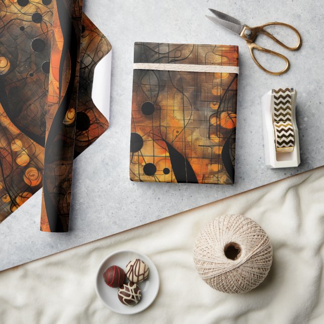 Gult Mörk känner svart Gult Presentpapper (Hantverk)