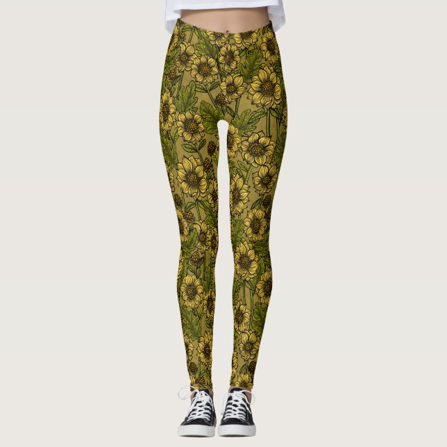 Gult Morsa Leggings (Framsida)