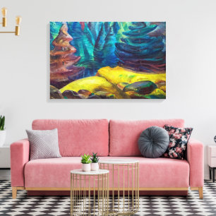 Gult Moss Emily Carr Canvastryck