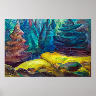 Gult Moss Emily Carr Poster