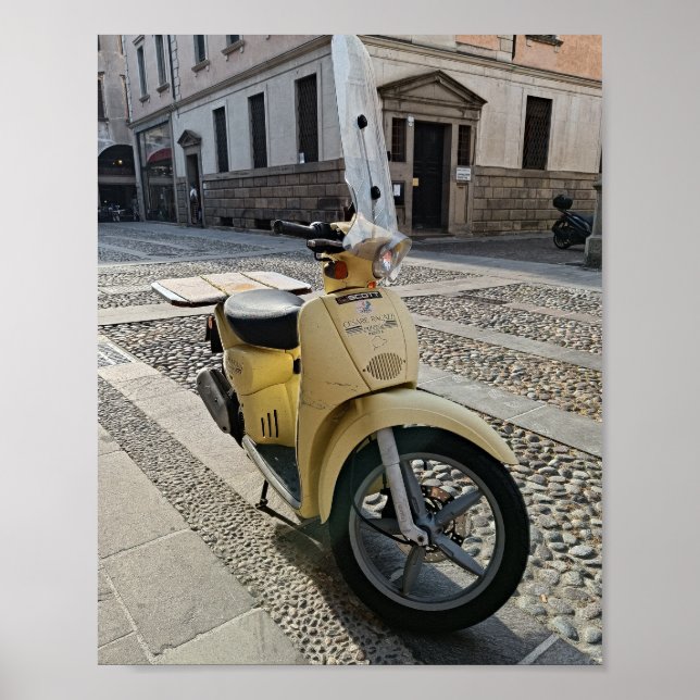 gult Motorcykel poster! Poster (Framsidan)