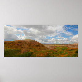 Gult Mounds Overlook, Badlands NP, South Dakota Poster