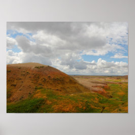 Gult Mounds Overlook, Badlands NP, South Dakota Poster