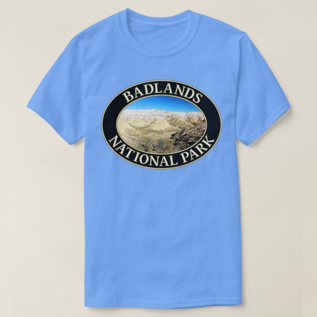 Gult Mounds vid Badlands nationalpark i södra D T Shirt (Design framsida)