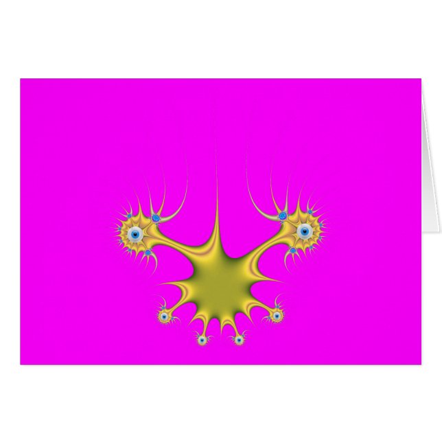 Gult Mu Hälsningskort (Framsidan Horizontal)