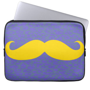 Gult Mustache Laptop Sleeve