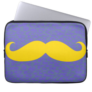 Gult Mustache Laptop Sleeve