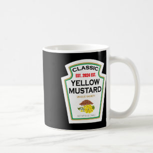 Gult Mustard Diy Halloween Costume Par och G Kaffemugg