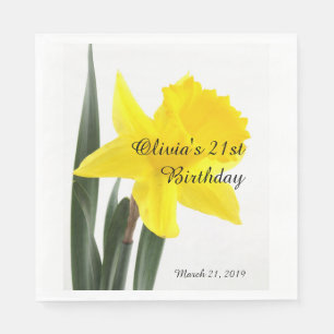 Gult Narcissus Daffodil Pappersservett