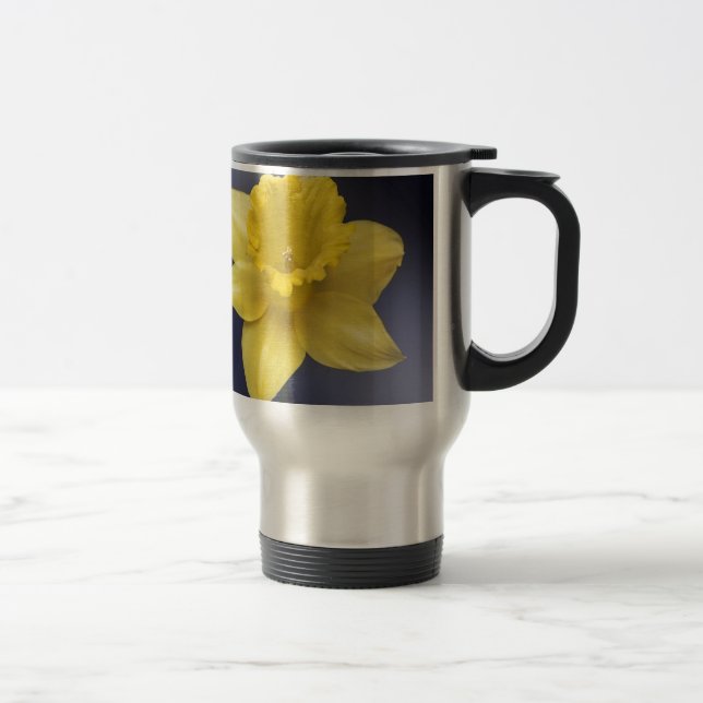 Gult Narcissus Vattenfärgsfärg i färgen Flower Blo Resemugg (Höger)