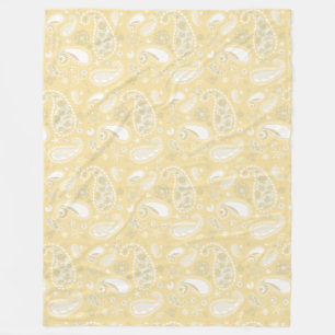 Gult Nautical Paisley Fleecefilt