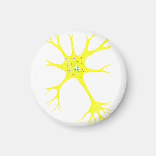 Gult neuron magnet (Framsidan)