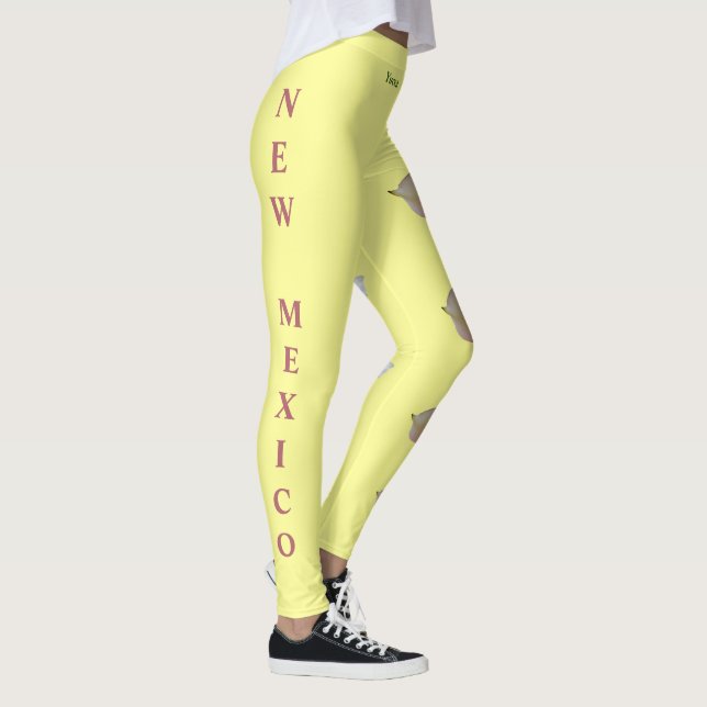 Gult New mexico State Flower Yucca Leggings (Höger)