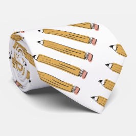Gult nr 2 Pencil Lärare Neck Tie Slips