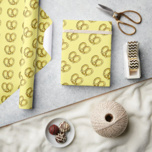Gult NYC Soft Pretzel Pretzels Foodie Gift Wrap Presentpapper