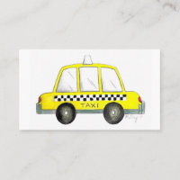 Gult NYC-styrd chaufför i Taxi-kafé