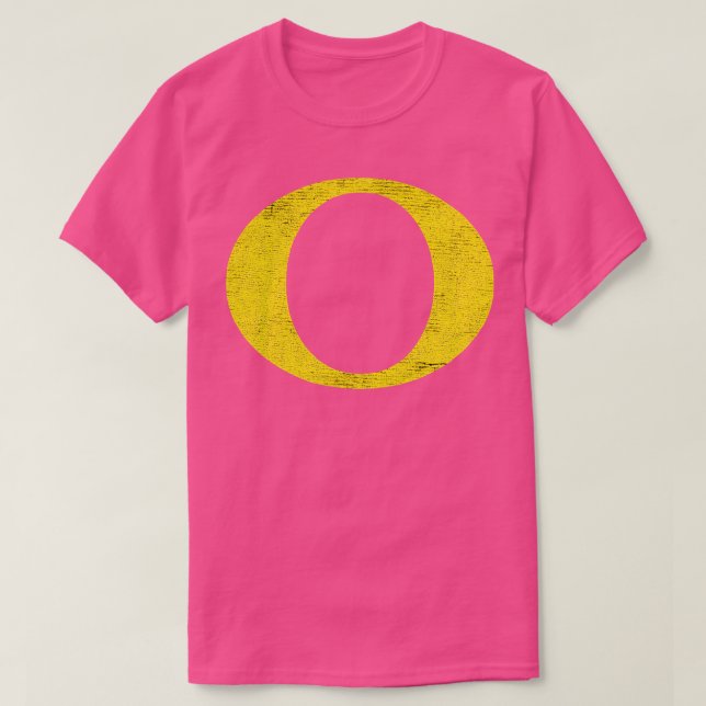 Gult O Oregon T Shirt (Design framsida)