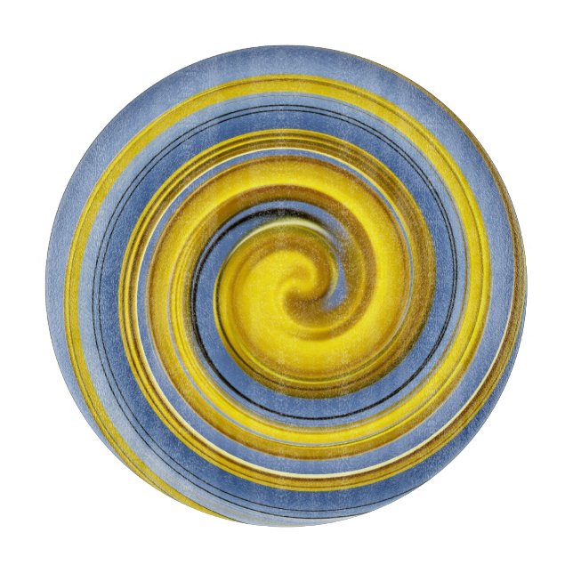 Gult och blå spiral (Framsidan)