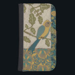 Gult och blåa fåglar Perched on a Gren Samsung S4 Plånboksfodral<br><div class="desc">Denna vackra målning av en gult och en tealblått fågel på gren passar perfekt för alla produkter av Zazzle. Den kollageinspirerade målningen av Chariklia Zarris består av många olika mönster,  blommor och löv. Hitta dina favoriter idag!</div>