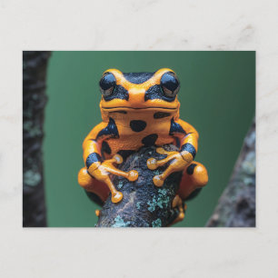 Gult och Black Träd Frog Vykort