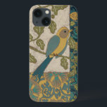 Gult- och blåfågelvilt Perched on a Gren<br><div class="desc">Denna vackra målning av en gult och en tealblått fågel på en gren passar perfekt till vilken Zazzle-produkt som helst. Den kollageinspirerade målningen av Chariklia Zarris består av många olika mönster, blommor och löv.Hitta dina favoriter idag!</div>