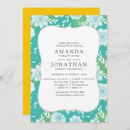 Gult och Blommigt - repetitionsmiddag Inbjudningar