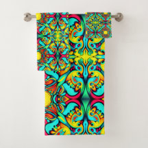 Gult- och Blue Bath Tower-uppsättning