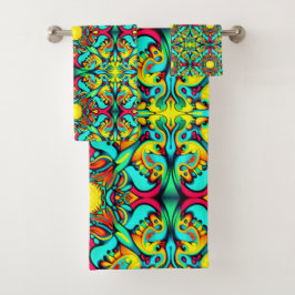 Gult- och Blue Bath Tower-uppsättning