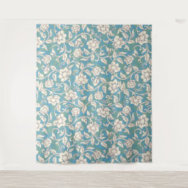 Gult- och Blue Swirling Flowers
