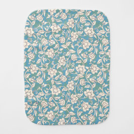 Gult- och Blue Swirling Flowers Bebistrasa