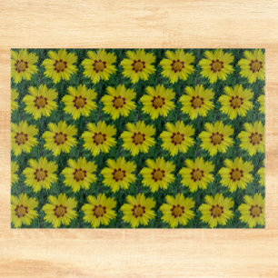Gult och brons Coreopsis-Blommönstret