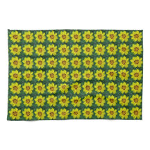 Gult och brons Coreopsis-Blommönstret