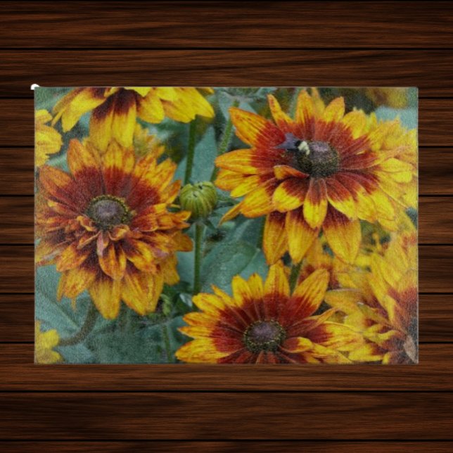 Gult och Bronze Rudbeckias Blommigt (In Situ)