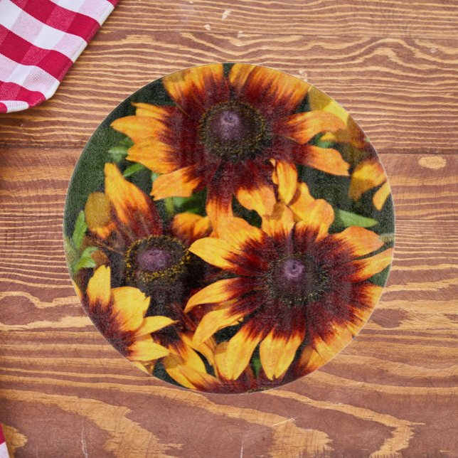 Gult och Bronze Rudbeckias Blommigt (In Situ)