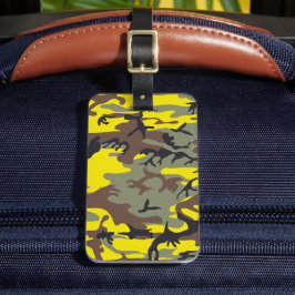 Gult och Brown Camouflage, militär, armé Bagagebricka