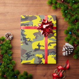 Gult och Brown Camouflage, militär, armé Presentpapper