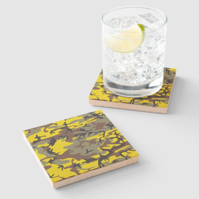 Gult och Brown Camouflage, militär, armé Stenunderlägg (Sidan)