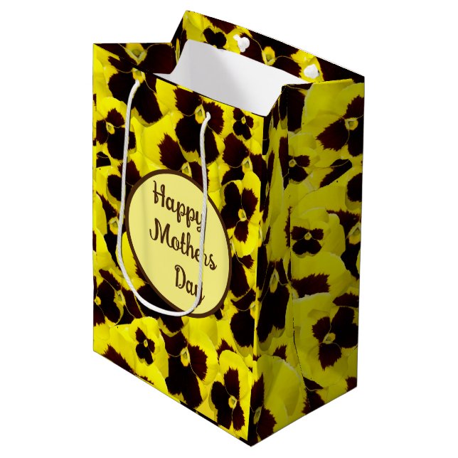 Gult och bruna paneler Mors dag, (Framsidan Vinklad)