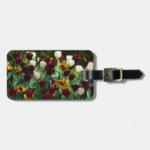 Gult- och färgtulpanfärgad Blommigt Bagagebricka