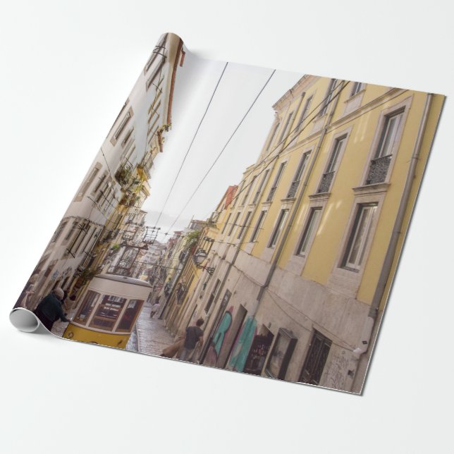 GULT OCH GRÅTT FORDON PÅ VÄG PRESENTPAPPER (Utrullad)