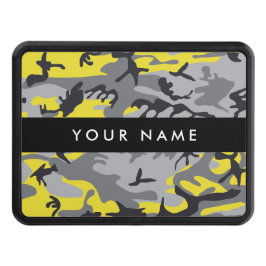 Gult och Grått-kamouflage Ditt namn anpassar sig Dragkroksskydd