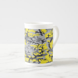 Gult- och Grått-kamouflage, militär, armé Benporslin Mugg