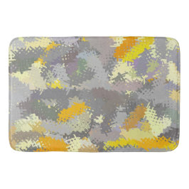 Gult- och Grått-tekonst Badrumsmatta