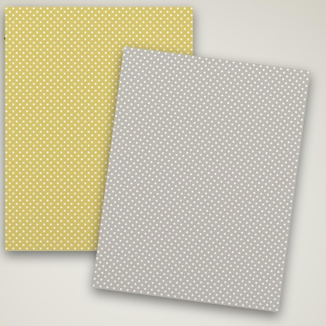 Gult och Grått Vit Polka dots Skrapbok Papper (Skapare uppladdad)