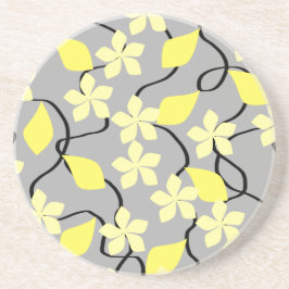 Gult- och gråttblommor. Blom- modell Underlägg Sandsten