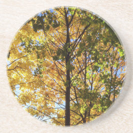 Gult och Grönt Fall Foliage Underlägg