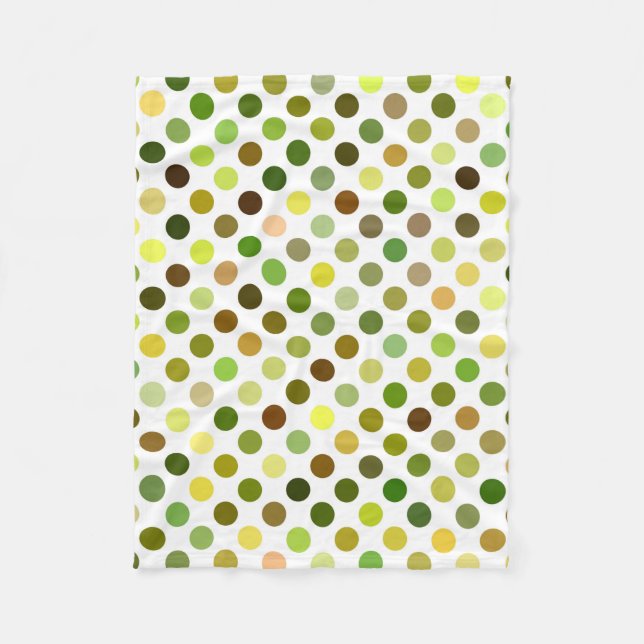 Gult och Grönt Fleecefilt (Framsidan)