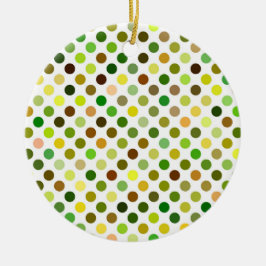 Gult och Grönt Julgransprydnad Keramik