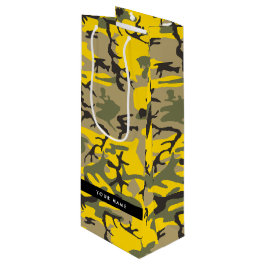 Gult- och Grönt-kamouflage Ditt namn anpassar