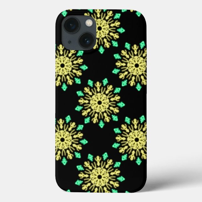 Gult och grönt nyblomma Fodral-Mate iphone case (Baksida)